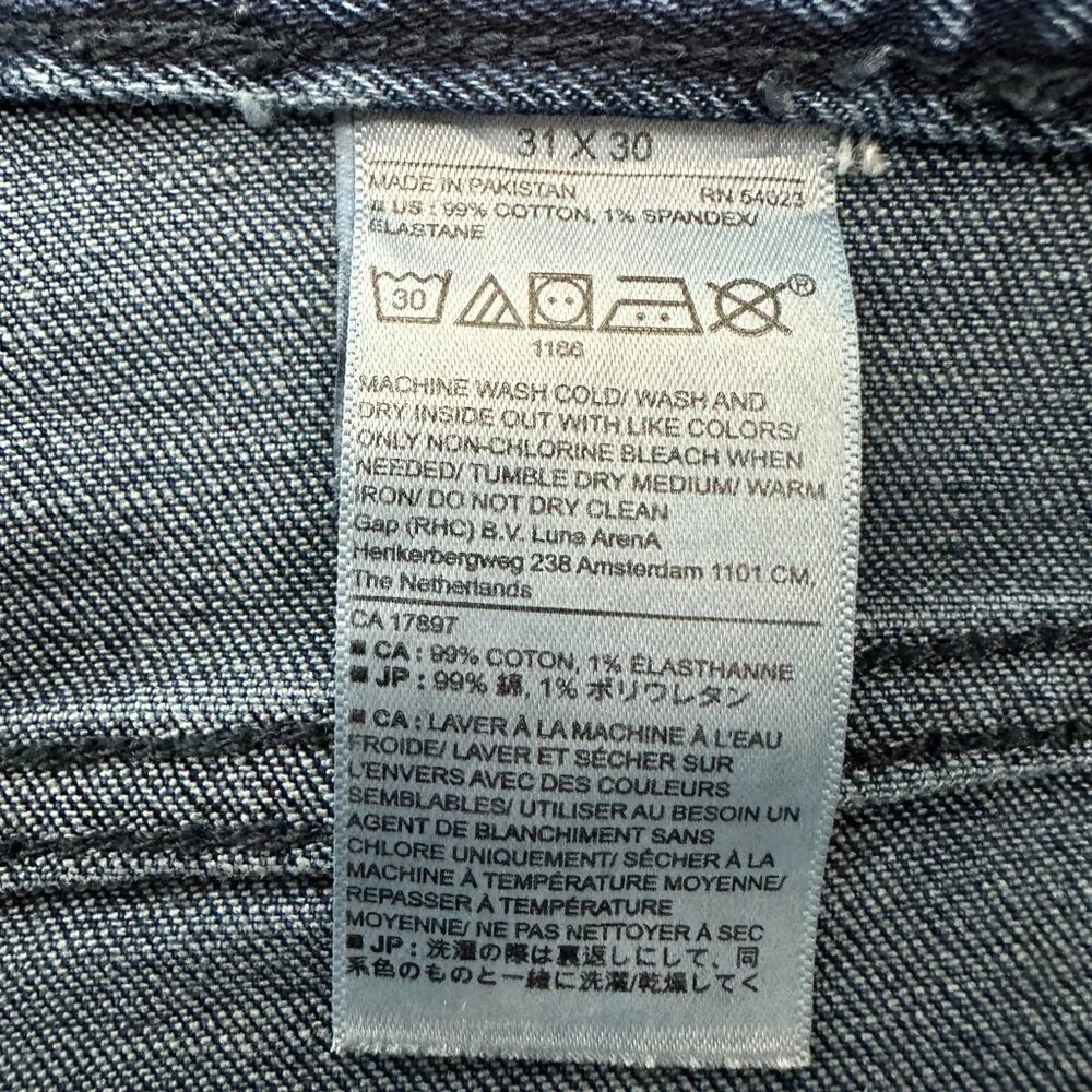 Banana Republic‎ Slim Men's size 31x30 Dark Wash Blue Denim Jeans